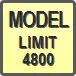 Piktogram - Model: Limit 4800